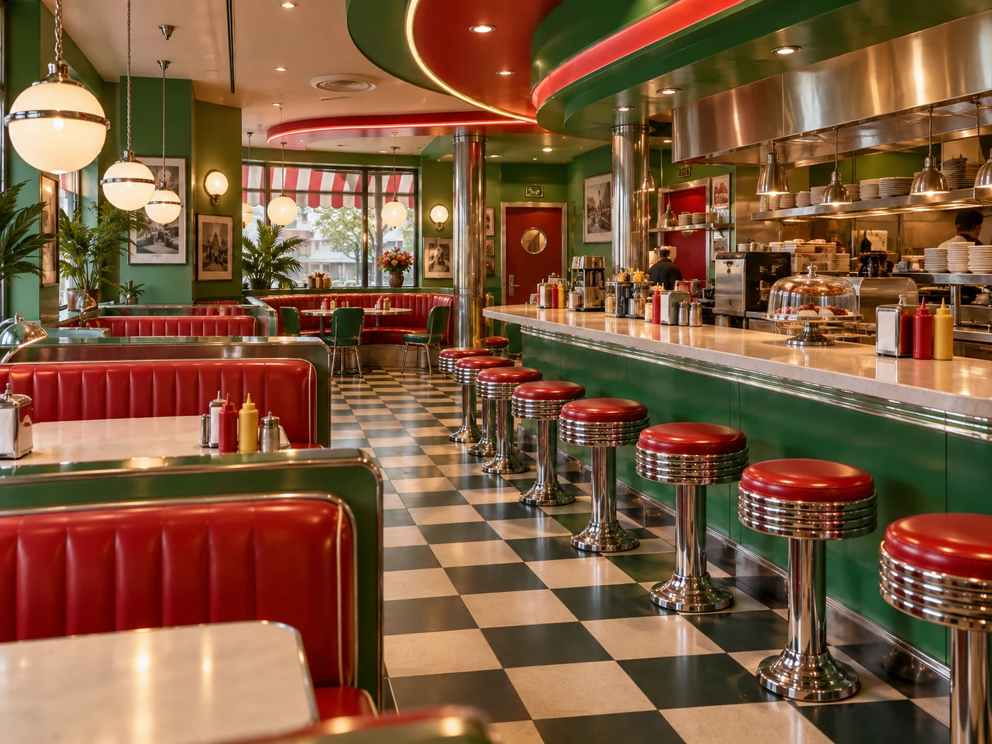 American Diner nach abgeschlossenem Gastronomie-Ausbau